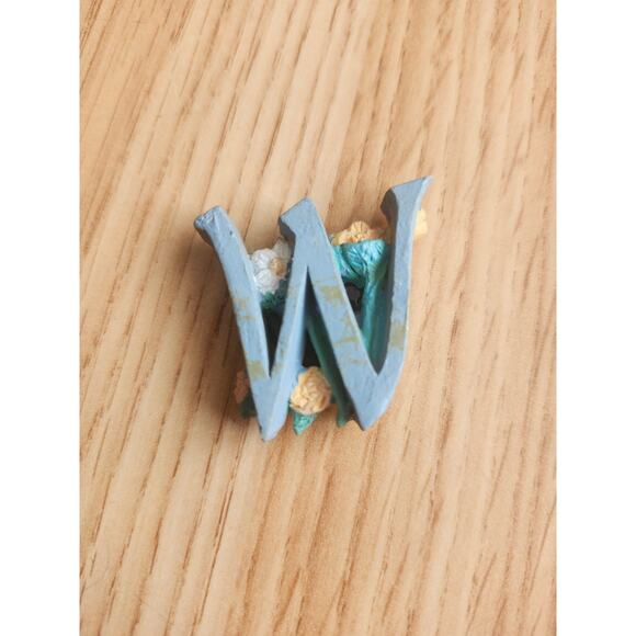 WELCOME Resin Letter Magnet Lot Floral Cottagecore Missing C & E + Whisk Magnet - Picture 7 of 14